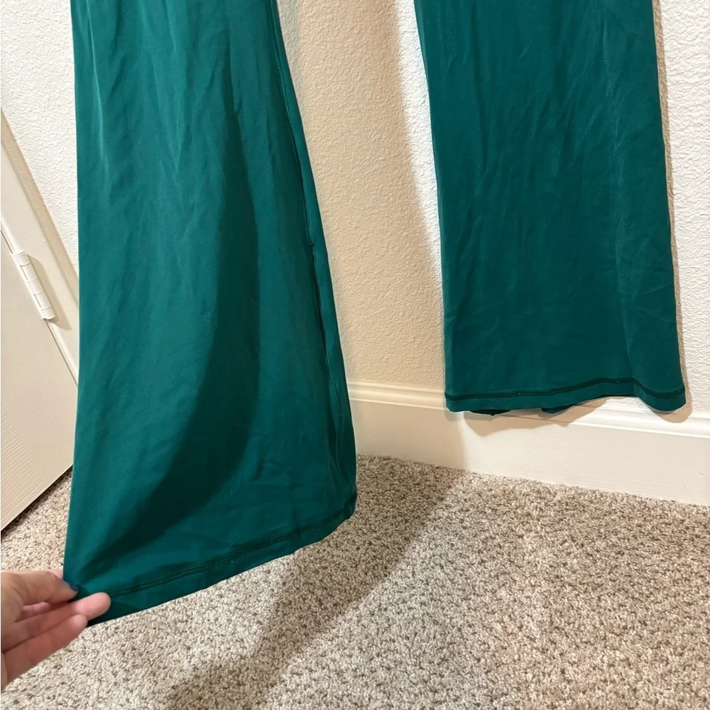 Aerie Offline Green Flare Jumpsuit Size Large | jumper | loungewear | bodycon - Picture 3 of 6